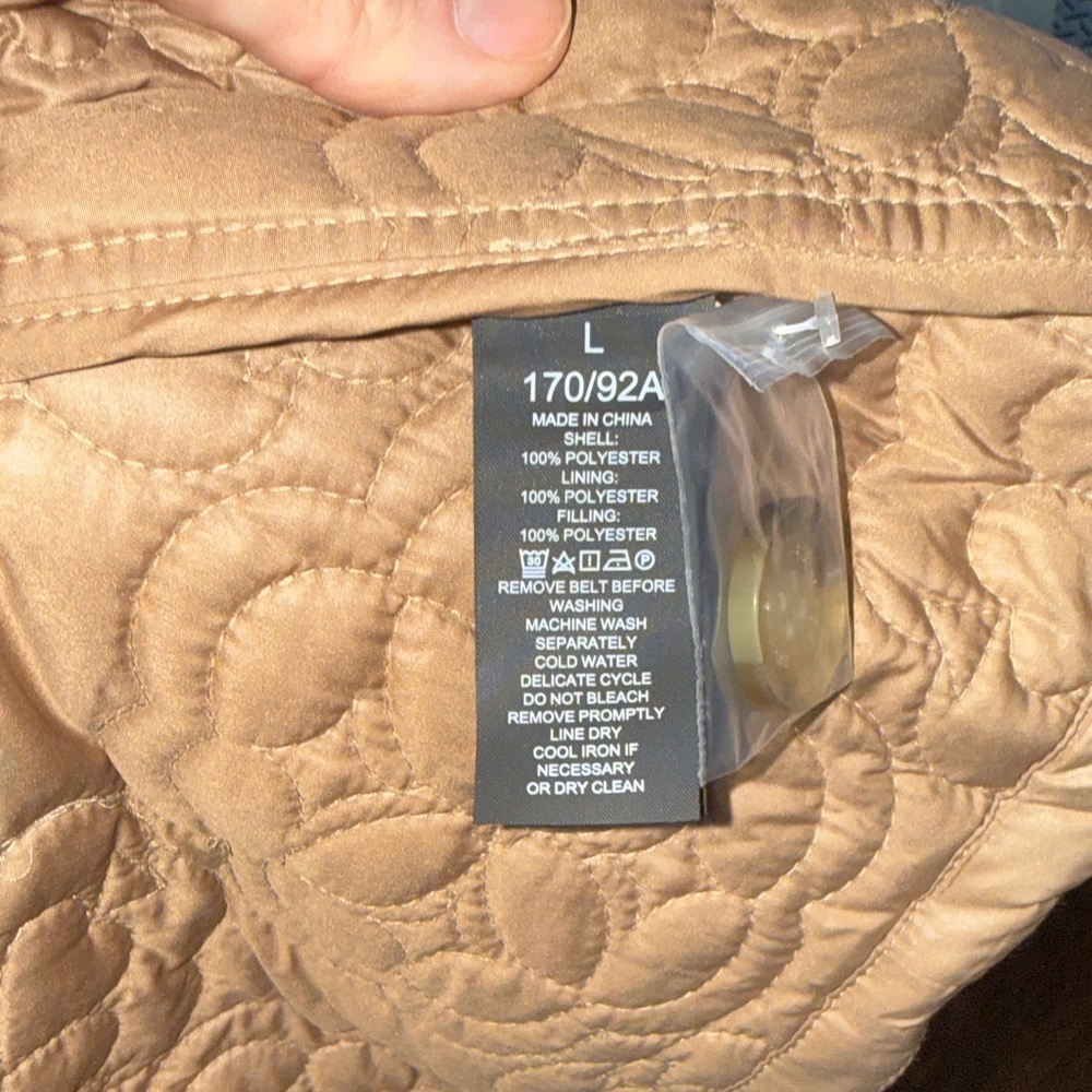 Kate Spade Tan Quilted Coat - Picture 5 of 6